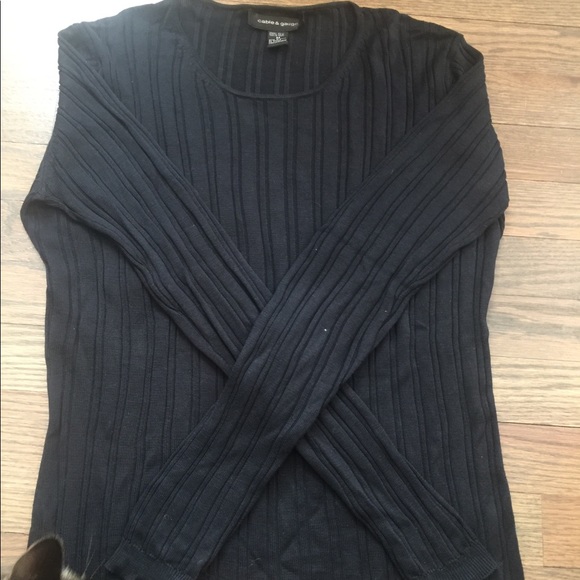 Cable & Gauge 100% silk fine knit top MEDIUM - Picture 2 of 5